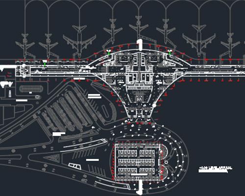 اتوکد طراحی فرودگاه شماره نه به صورت رایگان - فروشگاه ایرانیان شهرساز